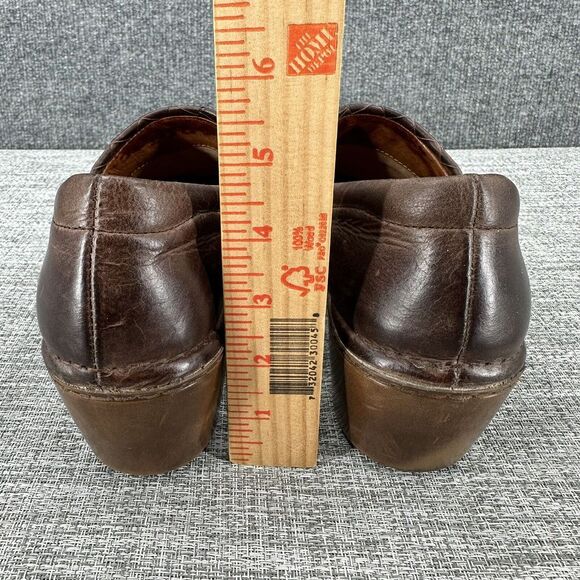 Ariat Ashbourne Briar Leather Clogs Womens Sz EU 38 US 7.5 M Brown Woven Comfort - Picture 8 of 14